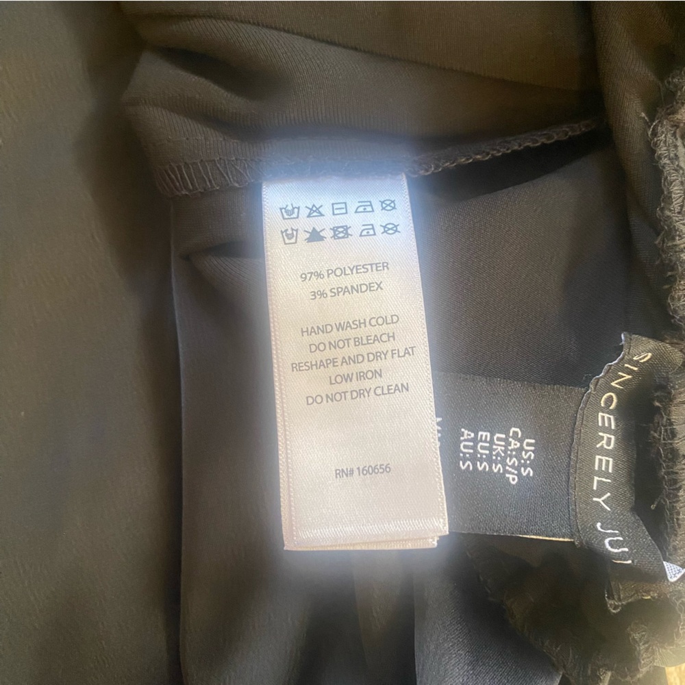 Silky Black Wide-Leg Pants - Picture 7 of 7